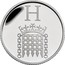 UK Ten Pence H - Houses of Parliament 2018 Proof: Limited Edition Presentation: 15000 H coin reverse