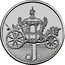 UK Ten Pence (J - Jubilee) J coin reverse