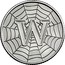 UK Ten Pence (W - World Wide Web) W coin reverse