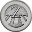UK Ten Pence (Z - Zebra Crossing) Z coin reverse