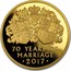 UK Ten Pounds Platinum Wedding Anniversary 2017 70 YEARS OF MARRIAGE 2017 coin reverse