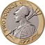 UK Two Pounds Britannia 2015 Proof KM# 1348 TWO POUNDS A.D coin reverse