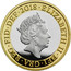 UK Two Pounds First World War Armistice 2018 Proof ELIZABETH II∙DEI∙GRA∙REG∙FID∙DEF∙2018∙ J.C coin obverse