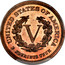 USA V Cents V Nickel Pattern 1882 Proof KM# Pn1776 UNITED STATES OF AMERICA V E PLURIBUS UMUM coin reverse