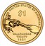 USA $1 1 Dollar Wampanoag Treaty 2011 P KM# 503 UNITED STATES OF AMERICA WAMPANOAG TREATY 1621 $1 coin reverse