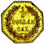 USA 1/2 Dollar Large Indian Head (Octagonal) 1876 KM# 9.2 1/2 DOLLAR CAL coin reverse