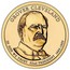 USA $1 Grover Cleveland 2012 D KM# 525 GROVER CLEVELAND IN GOD WE TRUST 22ND PRESIDENT 1885-1889 coin obverse