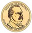 USA $1 Grover Cleveland 2012 D KM# 527 GROVER CLEVELAND IN GOD WE TRUST 24TH PRESIDENT 1893-1897 coin obverse