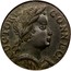 USA Connec Connecticut African Head 1785 KM# 2 AUCTORI. CONNEC : coin obverse