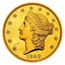 USA Twenty D. Liberty Double Eagle 1849 unique, in Smithsonian collection KM# 74.1 LIBERTY DATE coin obverse