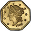 USA 1/2 Dollar 1854 KM# 8.1 Small size Gold Coins *YEAR* coin obverse