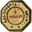 USA 1/2 Dollar 1854 KM# 8.1 Small size Gold Coins CALIFORNIA GOLD 1/2 DOLLAR coin reverse