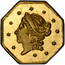 USA 1/2 Dollar Liberty Octagonal 1859 KM# 8.4 - coin obverse