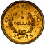 USA 1/2 Dollar Liberty (Round) 1853 KM# 11.5 CALIFORNIA GOLD. 1/2 DOLLAR coin reverse