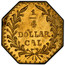 USA 1/4 Dollar Indian Head (Octagonal) 1880 KM# 2.4 1/4 DOLLAR CAL coin reverse