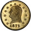 USA 1/4 Dollar Washington Head (Round) 1872 KM# 7 1872 coin obverse