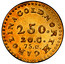 USA $2.50 C. Bechtler (1831-42) KM# 92.1 NORTH CAROLINA GOLD. 2.50. 20. C. 75. G. coin obverse