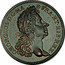 USA 2 Pence Royal Patent 1724 KM# 15 GEORGIUS ∙ D : G ∙ MA ∙ B ∙ FRA ∙ ET ∙ HIB ∙ REX ∙ coin obverse