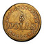 USA 5 Dolls (1849) KM# 43.1 J. S. Ormsby 5 DOLLS coin reverse