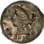 USA Five D. 1850 KM# 26 Dubosq & Company DUBOSO & CO coin obverse