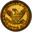 USA Five D. Liberty Half Eagle 1861 KM# 66 ∙ CLARK GRUBER & CO DENVER ∙ FIVE D. coin reverse