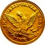 USA Five Dol. 1850 KM# 17 Baldwin & Company S.M.V CALIFORNIA GOLD. FIVE DOL. coin reverse