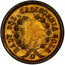 USA Half Dol. Liberty (Round) 1854 KM# 11.2 HALF DOL. CALIFORNIA GOLD coin reverse