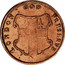USA Halfpenny 1664 KM# Tn3 Elephant Tokens : LONDON : GOD : PRESERVE coin reverse