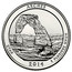 USA Quarter Dollar Arches National Park 2014 S Proof KM# 568a ARCHES UTAH 2014 E PLURIBUS UNUM coin reverse