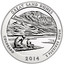 USA Quarter Dollar Great Sand Dunes National Park 2014 KM# 583 GREAT SAND DUNES COLORADO E PLURIBUS UNUM 2014 coin reverse