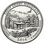 USA Quarter Dollar Great Smokey Mountains National Park 2014 S KM# 566a GREAT SMOKY MOUNTAINS TENNESSEE 2014 E PLURIBUS UNUM coin reverse