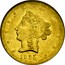 USA Ten D. Wass Molitor California Gold Rush 1855 KM# 59.2 W. M. & CO coin obverse