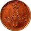 Russia 1/4 Kopek Polushka EM 1867 ЕМ Y# 1.3 А II coin obverse