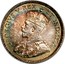Canada 10 Cents George V 1911 KM# 17 GEORGIVS V REX ET IND:IMP: coin obverse