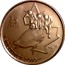 Canada 25 Cents Bobsleigh 2008 KM# 841 25 CENTS VANCOUVER 2010 coin reverse