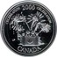 Canada 25 Cents Celebration 2000 Proof KM# 383a CELEBRATION 2000 CÉLÉBRATION LP CANADA coin reverse