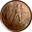 Canada 25 Cents Cross Country Skiing 2009 KM# 840 25 CENTS VANCOUVER 2010 coin reverse