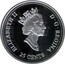 Canada 25 Cents December 1999 Proof KM# 353a ELIZABETH II D ∙ G ∙ REGINA 25 CENTS coin obverse