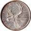 Canada 25 Cents Elizabeth II 2nd portrait 1965 KM# 62 CANADA 25 CENTS coin reverse