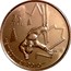 Canada 25 Cents Freestyle skiing 2008 KM# 765 25 CENTS VANCOUVER 2010 TM/MC GG coin reverse