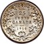 Canada 25 Cents George V 1914 KM# 24 25 CENTS CANADA coin reverse