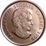 Canada 25 Cents Men's Ice Hocke red enamel 2009 KM# 1063a ELIZABETH II 25 CENTS CANADA 2009 SB coin obverse