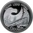 Canada 25 Cents October - A Tribute to the First Nation 1999 Proof KM# 351a OCTOBER 1999 OCTOBRE JER CANADA coin reverse