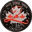 Canada 25 Cents Pride 2000 KM# 384.1 CANADA PRIDE 2000 FIERTÉ DFW coin reverse