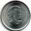 Canada 25 Cents Wood Bison 2011 KM# 1168a ELIZABETH II D∙G∙REGINA coin obverse