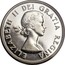 Canada 50 Cents Elizabeth II 1st portrait 1953 Large date, straps KM# 53 ELIZABETH II DEI GRATIA REGINA coin obverse