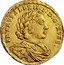 Russia Ducat Pyotr I 1716 Retrograde 7 KM# 151 PETRVSALEXII : I : D : G : RVSS : coin obverse