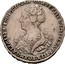 Russia Poltina Ekaterina I (portrait to the left) 1726 KM# 173 ЕКАТЕРІНА ІМПЕРАТРІЦА І САМОДЕРЖІЦА ВСЕРОСІСКАЯ coin obverse