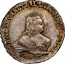 Russia Poltina Elizaveta 1753 ІМ C# 18.4 Б∙М∙ЕЛИСАВЕТЪ∙І∙ІМП∙ІСАМОД∙ВСЕРОС СПБ coin obverse