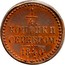 Russia Polushka 1/4 Kopek (BM) 1840 ЕМ C# 142.1 1/4 КОПѢЙКИ СЕРЕБРОМ *YEAR*. B.М. coin reverse